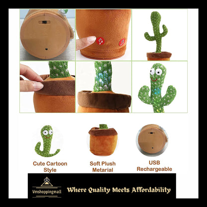 DanceVibe Cactus Buddy - Singing & Dancing Plush Toy