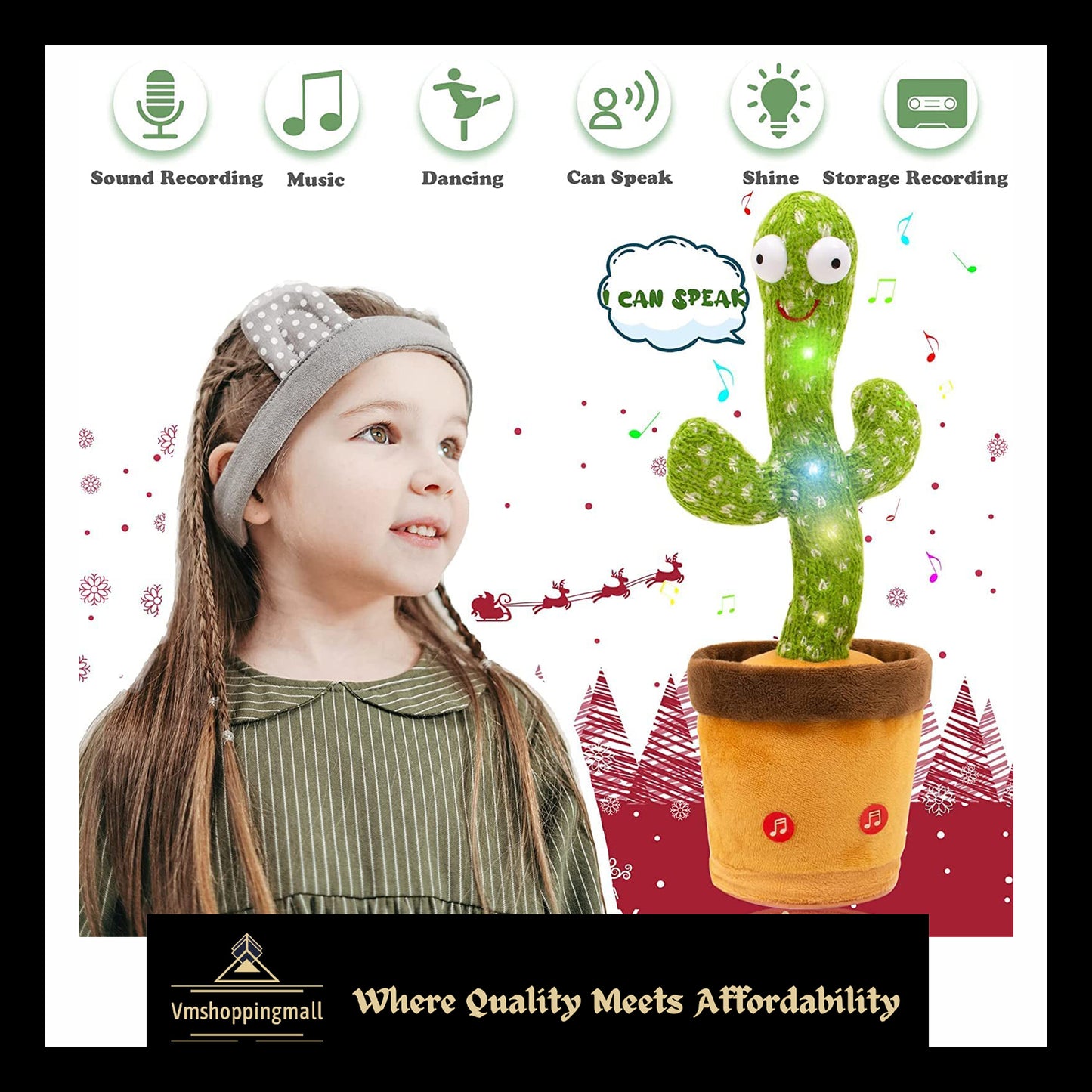 DanceVibe Cactus Buddy - Singing & Dancing Plush Toy