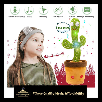 DanceVibe Cactus Buddy - Singing & Dancing Plush Toy