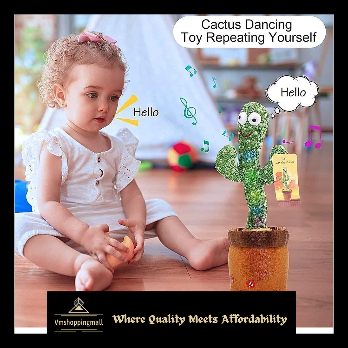 DanceVibe Cactus Buddy - Singing & Dancing Plush Toy